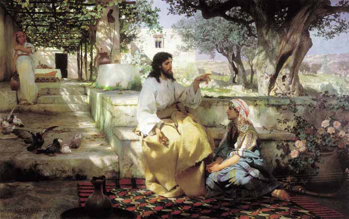 Christ with Martha and Maria,